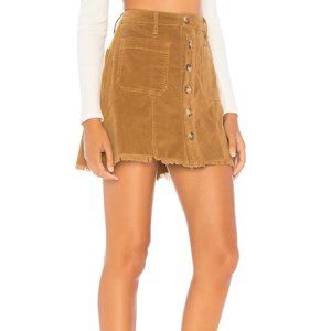 Show Me Your MuMu Corduroy Button Up Mini Skirt